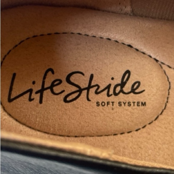 Life Stride London Black Faux Leather Penny Loafers - Picture 7 of 9